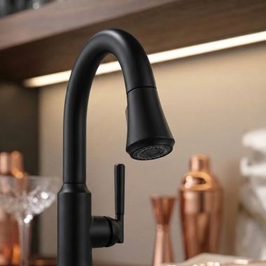 Click here to see  RP101294BL Delta Coranto Pull-Down Sprayer Assembly for Kitchen Faucet, Matte Black - RP101294BL 