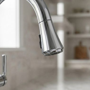 Click here to see Delta RP101293 Delta RP101293 Coranto Kitchen Faucet Sprayer Assembly with ShieldSpray Technology - Chrome