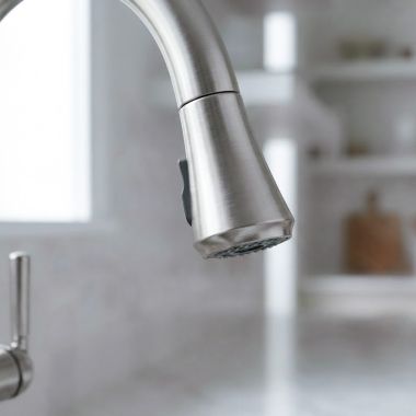 Click here to see Delta RP101293AR Delta RP101293AR Coranto Kitchen Faucet Sprayer Assembly with ShieldSpray Technology - Arctic Stainless