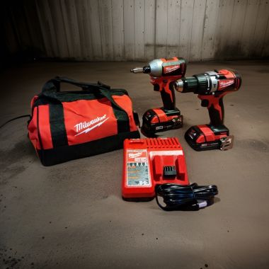 Click here to see Milwaukee 2893-22CX Milwaukee M18 Brushless Cordless Hammer Drill/Impact Combo Kit (2-Tool) with 2 Batteries, Charger, and Bag - 2893-22CX