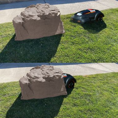 Click here to see MowRo ROCK-RB MowRo ROCK-RB Faux Landscape Rock Cover for MowRo Mowers, Riverbed Brown