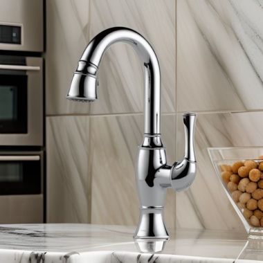 Click here to see Brizo 63903LF-PC Brizo Talo Single-Handle Pull-Down Bar/Prep Faucet, Polished Chrome - 63903LF-PC