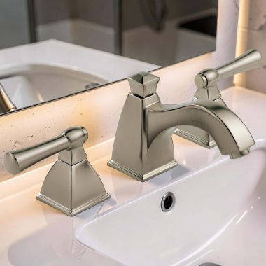 Click here to see Brizo 65340LF-BN Brizo Vesi Two Handle Widespread Lavatory Faucet, WaterSense, Quick-Snap Installation, 1.5 GPM, Brushed Nickel - 65340LF-BN 