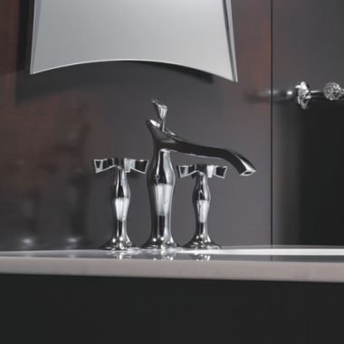 Click here to see Brizo 65390LF-PCLHP Brizo RSVP Two-Handle Widespread Bathroom Faucet, Deck-Mount, 1.5 GPM, Polished Chrome - 65390LF-PCLHP 