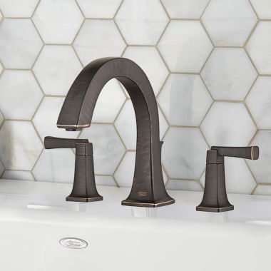 Click here to see American Standard T353900.278 American Standard Townsend Two-Handle Legacy Bronze Roman Tub Faucet Trim with Diverter, Metal Lever Handles, Brass - T353900.278