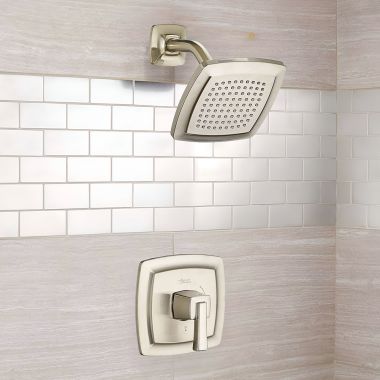 Click here to see American Standard TU353507.295 American Standard Townsend Shower Only Faucet with Pressure Balance Cartridge, WaterSense, 1.75 GPM, Brushed Nickel - TU353507.295