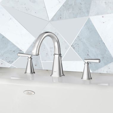 Click here to see American Standard T018900.002 American Standard Edgemere Two-Handle Polished Chrome Roman Tub Faucet Trim, Metal Lever Handles, Brass - T018900.002