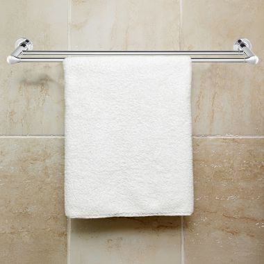 Click here to see American Standard 7105224.002 American Standard Studio S 24in Wall Mounted Double Towel Bar, Metal Constructed, Chrome - 7105224.002