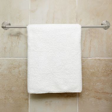 Click here to see American Standard 7052024.295 American Standard Delancey 24in Towel Bar with Solid Brass Rod and Concealed Mounting, Brushed Nickel - 7052024.295