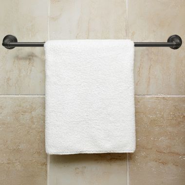 Click here to see American Standard 7052018.278 American Standard Delancey 18in Wall Mounted Towel Bar with Solid Brass Rod and Concealed Mounting, Legacy Bronze - 7052018.278