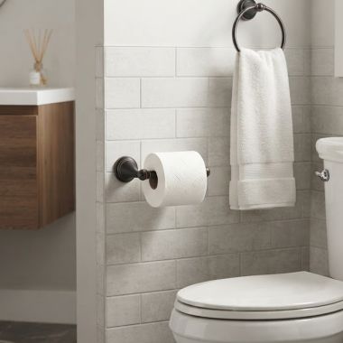 Click here to see American Standard 7052230.278 American Standard Delancey Toilet Paper Holder, Legacy Bronze - 7052230.278