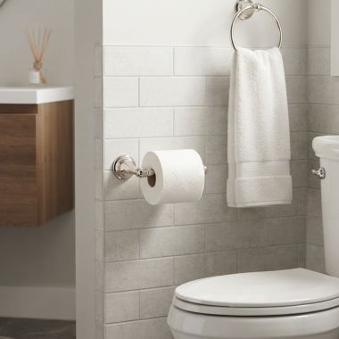 Click here to see  7052230.013 American Standard Delancey Toilet Paper Holder, Polished Nickel - 7052230.013