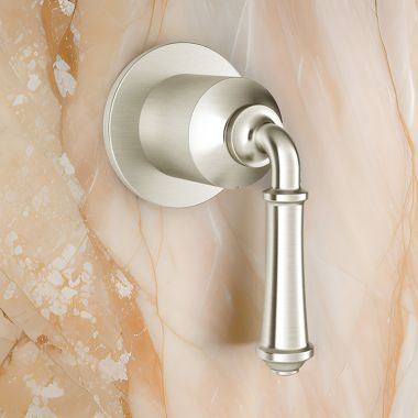 Click here to see American Standard T052430.295 American Standard Delancey Single-Handle Diverter Valve Trim, Lever Handle, Brushed Nickel - T052430.295