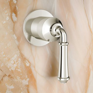 Click here to see American Standard T052430.013 American Standard Delancey Single-Handle Diverter Valve Trim, Lever Handle, Polished Nickel - T052430.013