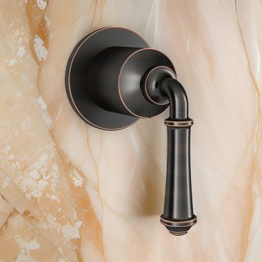 Click here to see American Standard T052430.278 American Standard Delancey Single-Handle Diverter Valve Trim, Lever Handle, Legacy Bronze - T052430.278