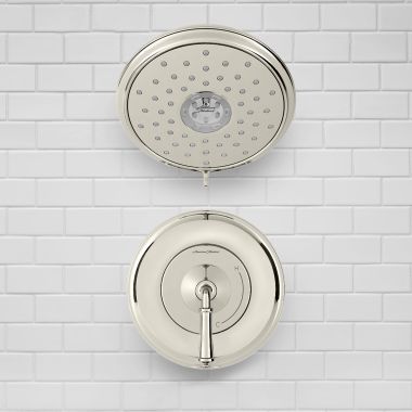 Click here to see American Standard TU052507.013 American Standard Delancey 4-Function Shower Faucet with Metal Lever Handle, 1.8 GPM, Polished Nickel - TU052507.013