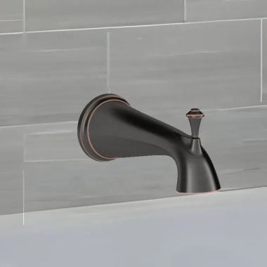 Click here to see American Standard 8888105.278 American Standard Delancey 8in Legacy Bronze Slip-On Diverter Tub Spout - 8888105.278