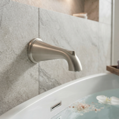 Click here to see American Standard 8888107.295 American Standard Delancey 8” Non-Diverter Tub Spout, 1/2