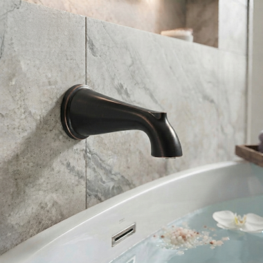 Click here to see American Standard 8888106.278 American Standard Delancey 8” Non-Diverter Tub Spout, 1/2