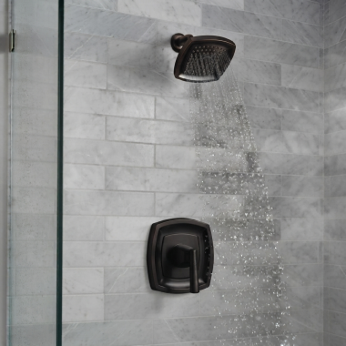 Click here to see American Standard TU018507.278 American Standard Edgemere Shower Only Trim With Metal Lever Handle And Pressure Balance Cartridge, 1.8 GPM, Legacy Bronze - TU018507.278
