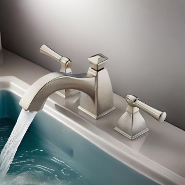 Click here to see Brizo T6740-BN Brizo Vesi Two-Handle Deck-Mount Roman Tub Faucet Trim, 3-Hole, Curved Spout, Lever Handles, ADA, Brilliance Brushed Nickel - T6740-BN