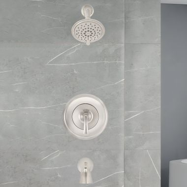 Click here to see American Standard TU106508.013 American Standard Patience Polished Nickel Tub/Shower Trim Kit, 1.8 GPM, WaterSense - TU106508.013