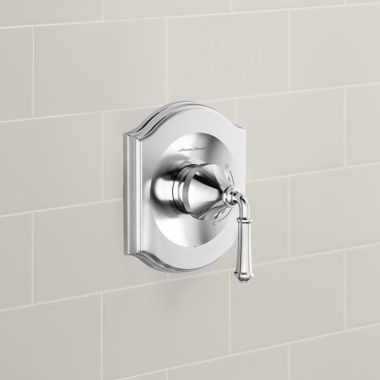 Click here to see American Standard TU415500.002 American Standard Portsmouth Polished Chrome Pressure Balance Valve Only Trim, Less Rough-In Single Lever Handle - TU415500.002