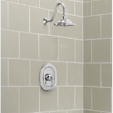 Click here to see American Standard TU440501.002 American Standard Quentin 6-in Polished Chrome Pressure Balance Shower Only Trim, 2.5 GPM, - TU440501.002
