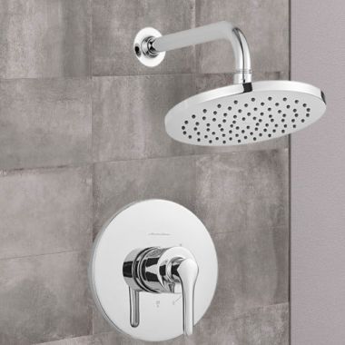 Click here to see American Standard TU105501.002 American Standard Studio S Shower Faucet with Rain Showerhead, Double Ceramic Cartridge, Trim Only, 2.5 GPM, Polished Chrome - TU105501.002