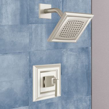 Click here to see American Standard TU455507.295 American Standard Town Square S Shower Only Faucet with Pressure Balance Cartridge, Lever Handle, 1.75 GPM, Brushed Nickel - TU455507.295