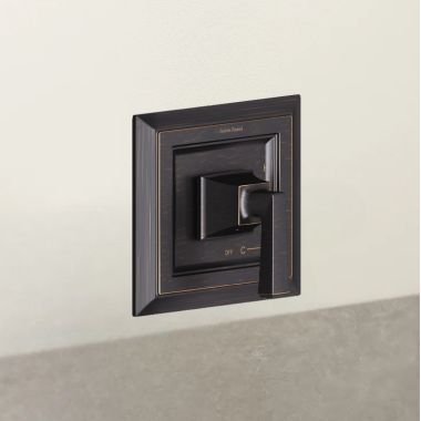 Click here to see American Standard TU455500.278 American Standard Town Square S Pressure Balance Valve Trim with Double Ceramic Cartridge, ADA, Legacy Bronze - TU455500.278