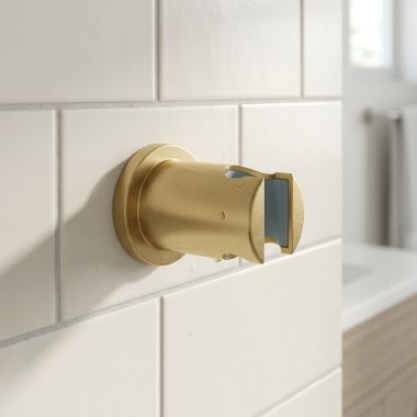 Click here to see  27074GN0 GROHE RAINSHOWER Wall-Mount Handshower Holder, Brushed Cool Sunrise - 27074GN0