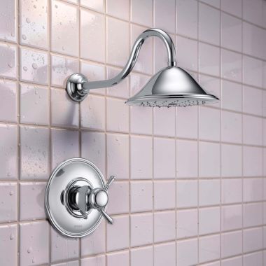 Click here to see Brizo T60210-PC-2.5 Brizo Traditional Tempassure Thermostatic Shower Only Trim, 2.5 GPM, Polished Chrome - T60210-PC-2.5