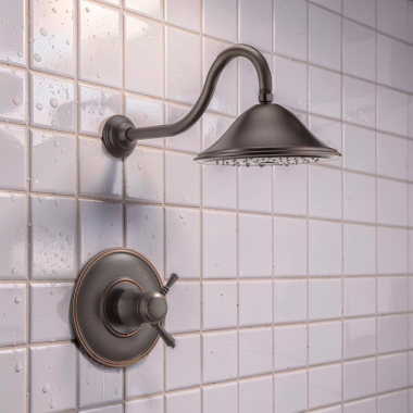 Click here to see Brizo T60210-RB Brizo Traditional Tempassure Thermostatic Shower Only Trim, 1.75 GPM, WaterSense, Venetian Bronze - T60210-RB