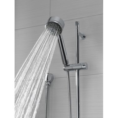 Click here to see Brizo 85521-PC Brizo Three-Function Hand Shower, with Slide Bar, 1.75 GPM, WaterSense, Polished Chrome - 85521-PC