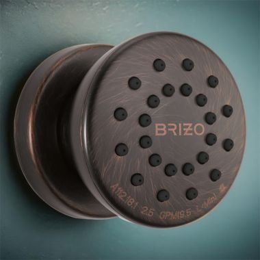 Click here to see Brizo 84110-RB Brizo Essential Round Body Spray with Touch-Clean Finish Spray Face, 1.75 GPM, Venetian Bronze - 84110-RB