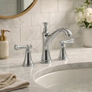 Click here to see BRIZO HL505-PC Brizo Baliza Lever Handle Kit For Widespread Lavatory Faucet And Bidet, ADA, Zinc, Polished Chrome - HL505-PC