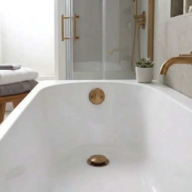 Click here to see Mountain Plumbing Products MT94-2/CHBRZ Mountain Plumbing Economy Soft Touch Round Trim Kit, Champagne Bronze - MT94-2/CHBRZ