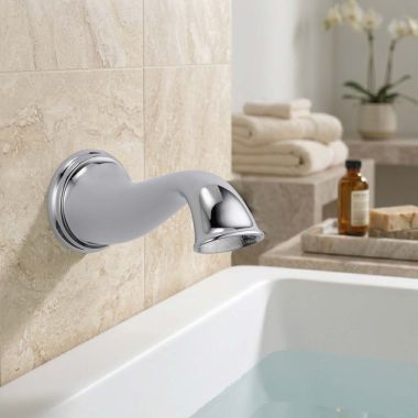 Click here to see Brizo RP37762 Brizo Traditional Wall-Mount Non-Diverter Tub Spout, 1/2