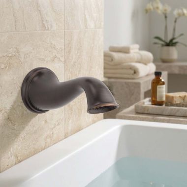 Click here to see Brizo RP37762RB Brizo Traditional Wall-Mount Non-Diverter Tub Spout, 1/2