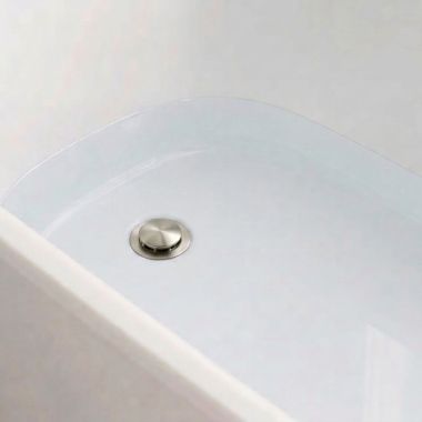Click here to see Mountain Plumbing Products BDWOF-DS/BRN Mountain Plumbing Freestanding Tub Docking Station Drain Kit, Brushed Nickel - BDWOF-DS/BRN