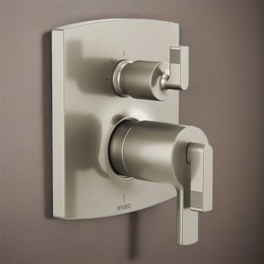Click here to see Brizo T75506-NKLHP Brizo Kintsu and Allaria TempAssure Thermostatic Valve Trim with Integrated Three Function Diverter, Brilliance Luxe Nickel - T75506-NKLHP