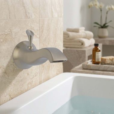 Click here to see Brizo RP49345BN Brizo RSVP Wall-Mount Pull-Up Diverter Tub Spout, 1/2