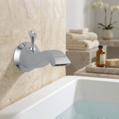 Click here to see Brizo RP49345PC Brizo RSVP Wall-Mount Pull-Up Diverter Tub Spout, 1/2