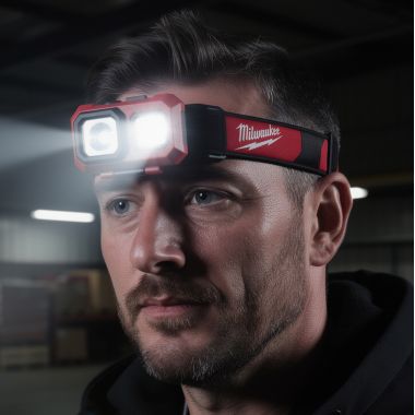 Click here to see Milwaukee 2104 Milwaukee Spot/Flood Headlamp, 450 Lumens - 2104