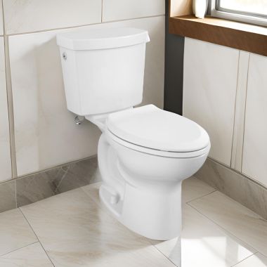 Click here to see American Standard 215AA.709.020 American Standard Cadet Touchless Chair Height Elongated Toilet, EverClean, 1.28 GPF, 12