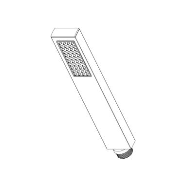 Click here to see Brizo RP63768BN Brizo Siderna Single-Function Rectangular Hand Shower with Dual-Check Valve, 1.75 GPM, WaterSense, Brushed Nickel - RP63768BN