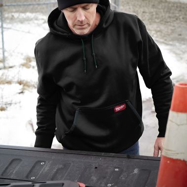 Click here to see Milwaukee 350B-XL Milwaukee Extra Large Heavy Duty Pullover Hoodie, Black - 350B-XL 