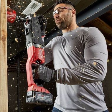 Click here to see Milwaukee 415G-3X Milwaukee 3XL WORKSKIN Lightweight Performance Shirt, Long Sleeve, Gray - 415G3X 