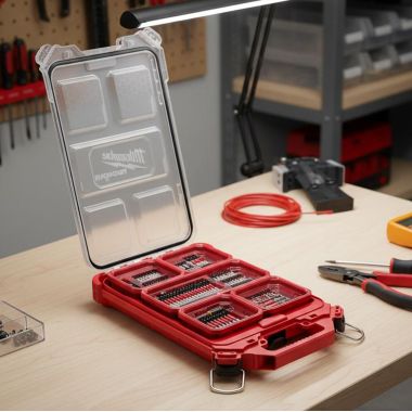 Click here to see Milwaukee 48-32-4082 Milwaukee 100Pc SHOCKWAVE Impact Driver Bit Set with Wear Guard Tip and PACKOUT Case for Impact Drivers and Drill Drivers - 48-32-4082 